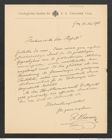Nachlass Franz Steindachner, Brief von R. Hoernes an Franz Steindachner (26.05.1906), Inv.Nr. 232.01, Seite 1